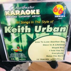 Chartbuster Karaoke CD - Keith Urban All Songs in the style of Keith urban
